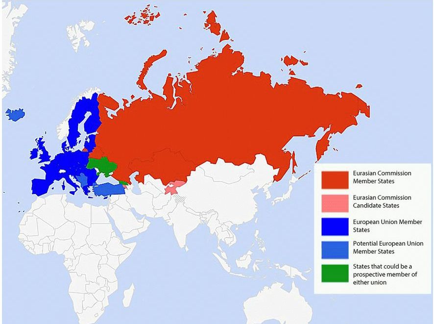 Карта еаэс границы